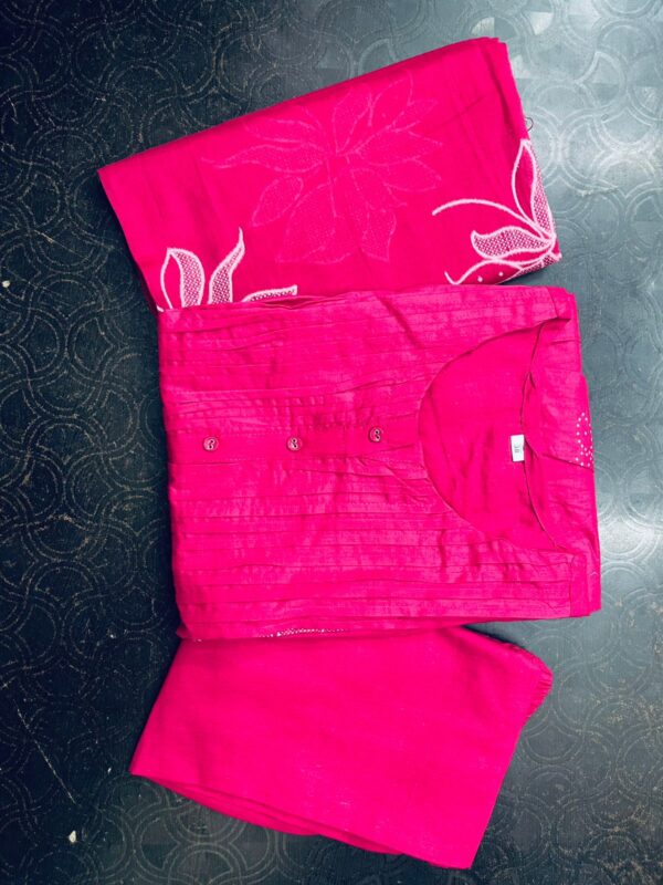 Vishpra Embroidery kurti Printex weaving and prints - Image 4