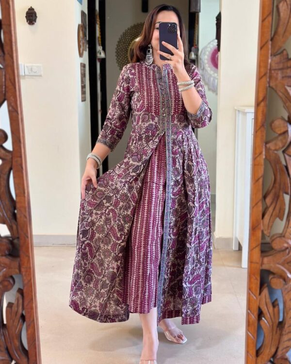 Vishpra Women's Floral Butti Printed Pure Cotton Suit - Image 2