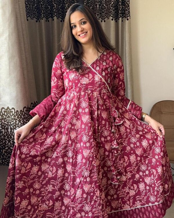 Vishpra Women’s Printed cotton kurta